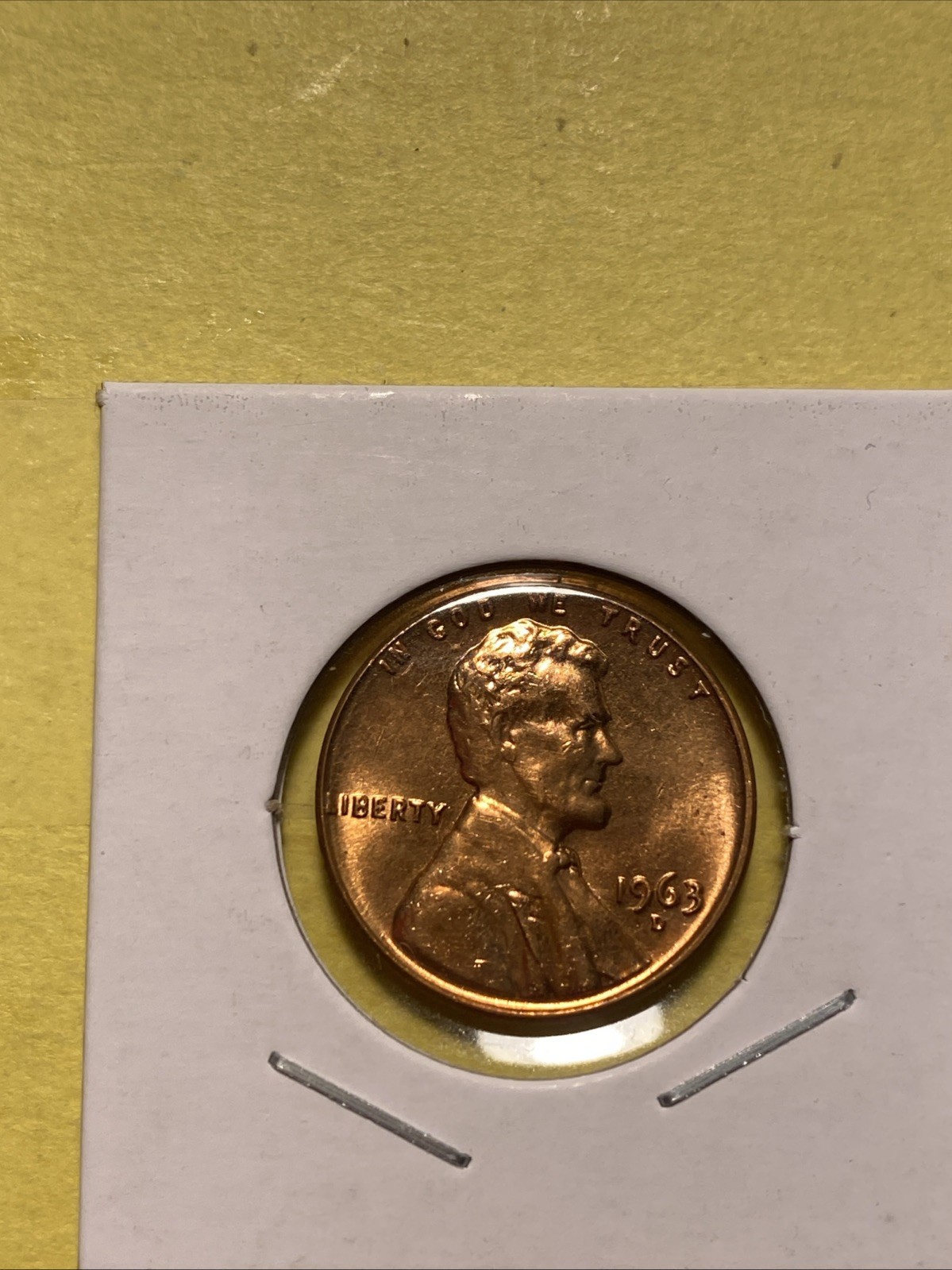 1963-D Lincoln Cent BU From Original Mint Roll 1963-D Lincoln Cent BU From Original Mint Roll