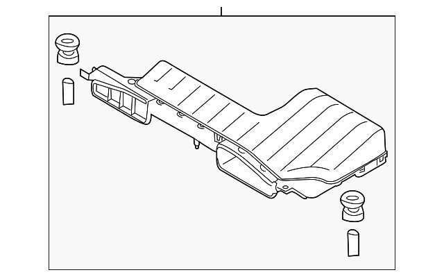 Genuine Nissan Air Duct 16554-5AA1A