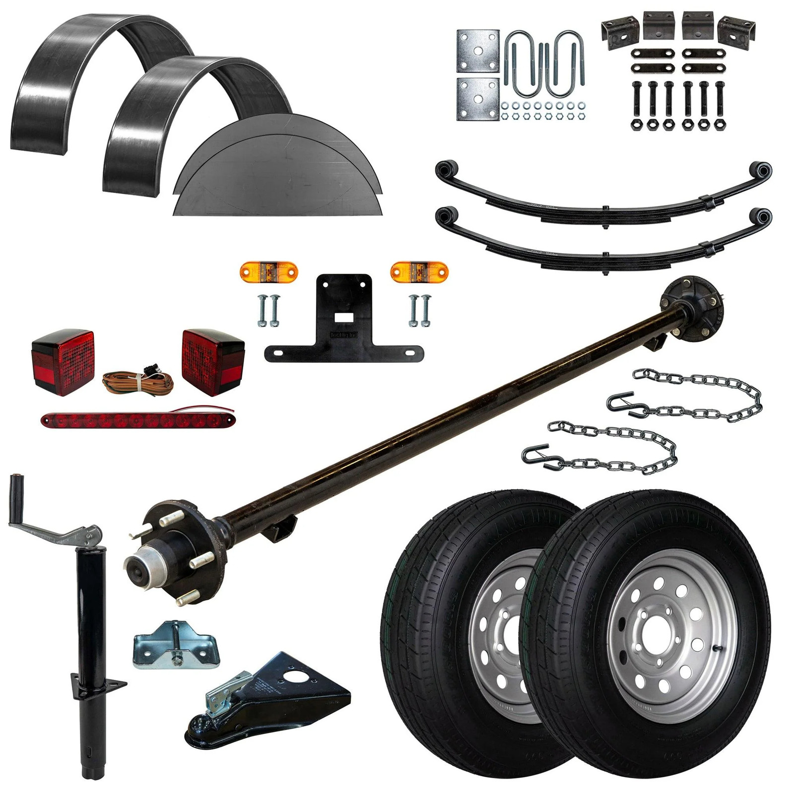 T1108 - 5\' x 8\' Single Axle 3.5K Utility Trailer Kit DIY Master Plan T1108 - 5\' x 8\' Single Axle 3.5K Utility Trailer Kit DIY Master Plan