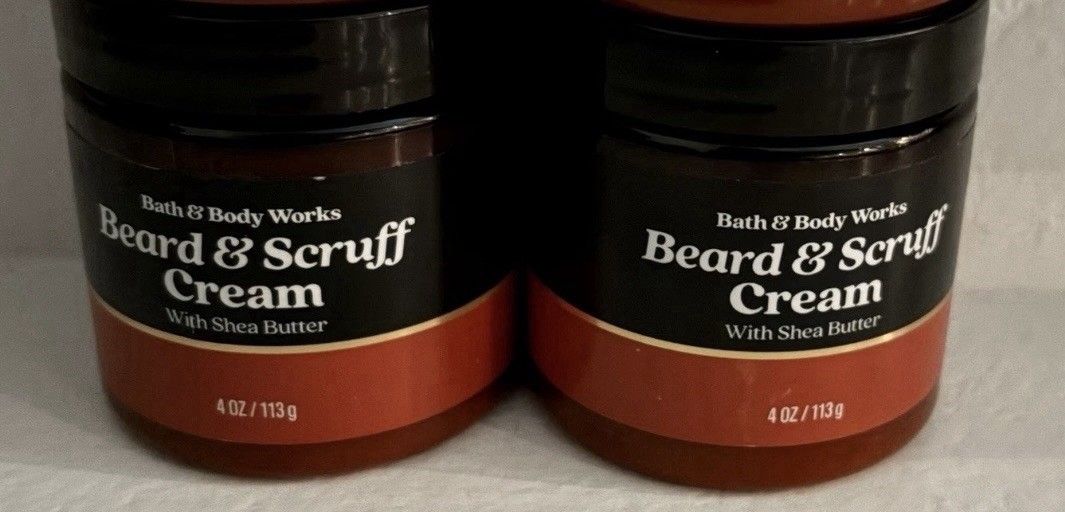 Bath and Body Works Beard And Scruff Cream 4 Oz “New” 2 Pc