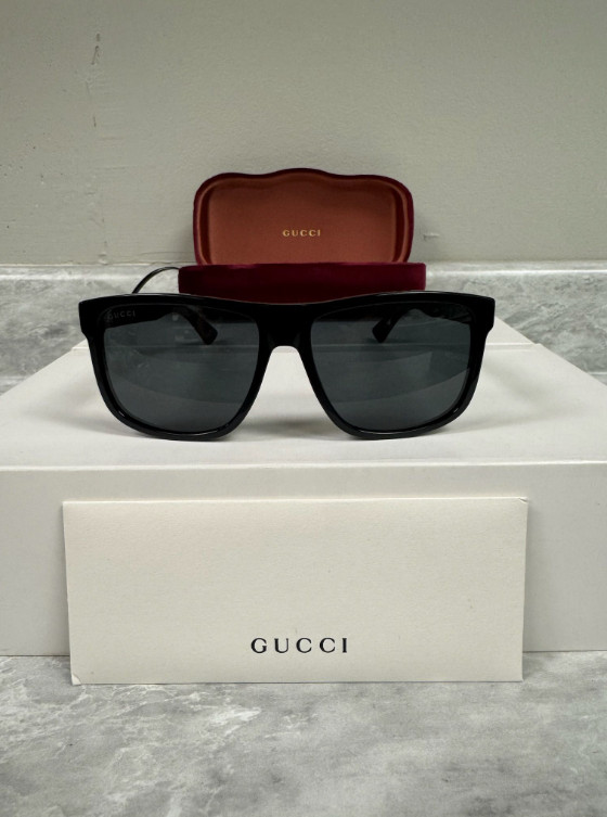GUCCI | NEW | 0010S | 0010S - 001 | 58 | BLACK | GREY | NON POLARIZED