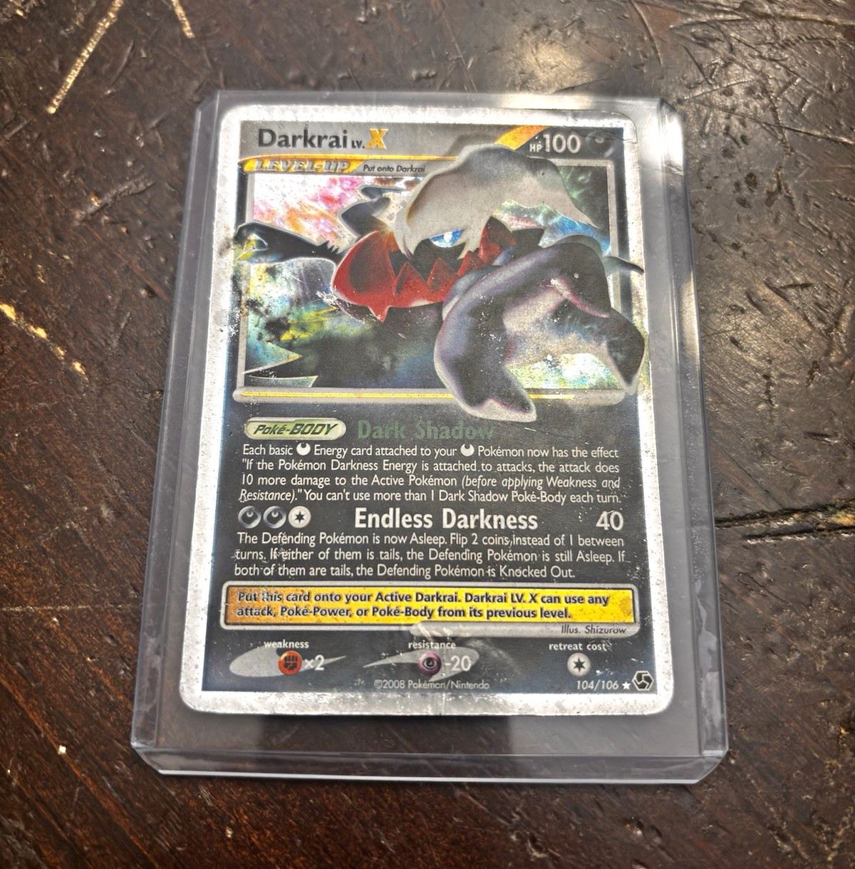 Pokemon TCG Darkrai LV.X 104/106 Great Encounters Holo Ultra Rare (2008) Pokemon TCG Darkrai LV.X 104/106 Great Encounters Holo Ultra Rare (2008)