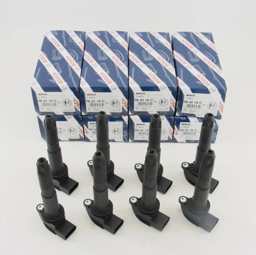 OEM 8PCS BOSCH Ignition Coil For 03-06 Porsche Cayenne S Turbo Turbo S 4.5 UF563