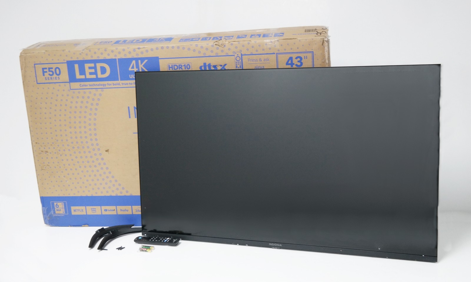 Insignia 43” Class F50 Series LED 4K UHD Smart Fire TV NS-43F501NA26 Insignia 43” Class F50 Series LED 4K UHD Smart Fire TV NS-43F501NA26