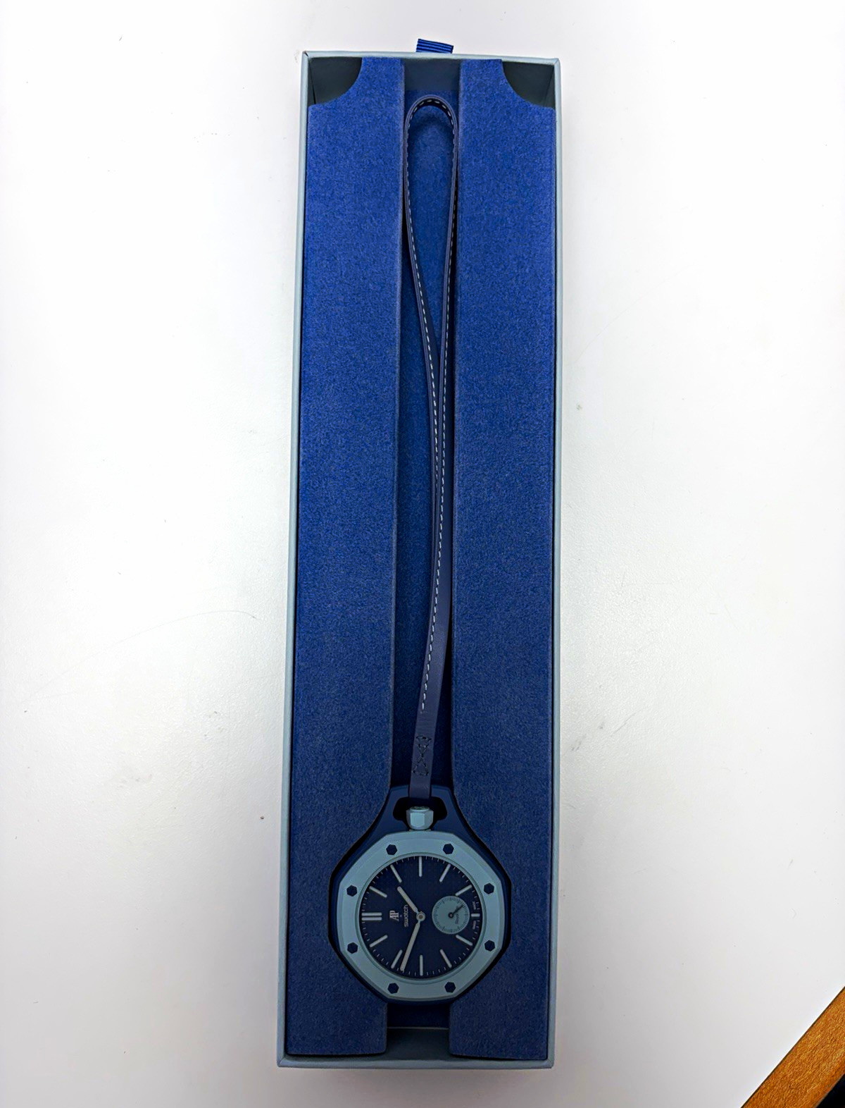Swatch x AP Royal Pop Lan Ba Automatic Blue Lan Ba Watch w/ Box & Papers