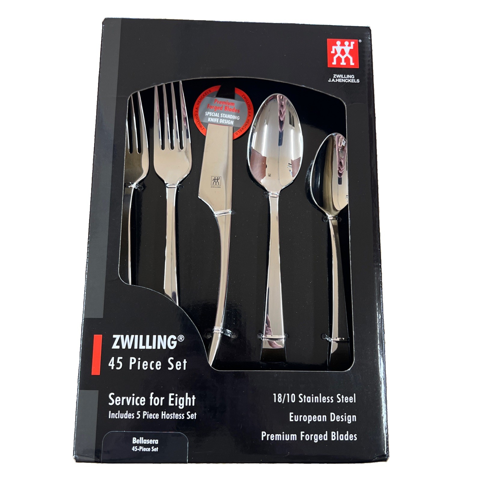 Zwilling J.A. Henckels Twin Brand Bellasera 45 Piece Flatware Set - NEW IN BOX