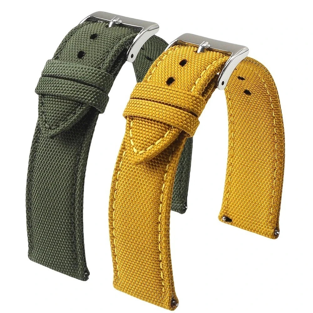 18mm 19mm 20mm 21mm 22mm 24mm Waterproof Sailcloth Watch Strap Two-Sided Nylon