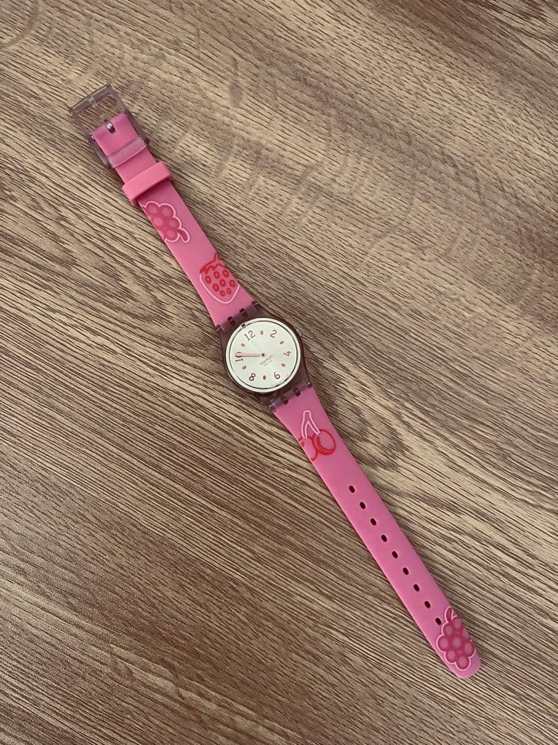 Good condition [Swatch] Lady FRUIT Vintage 2006 Pink