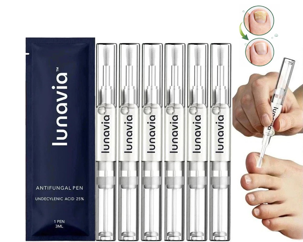 6 Pack Lunavia Antifungal Pen, 25% Undecylenic Acid – Toenail Fungus Treatment 6 Pack Lunavia Antifungal Pen, 25% Undecylenic Acid – Toenail Fungus Treatment