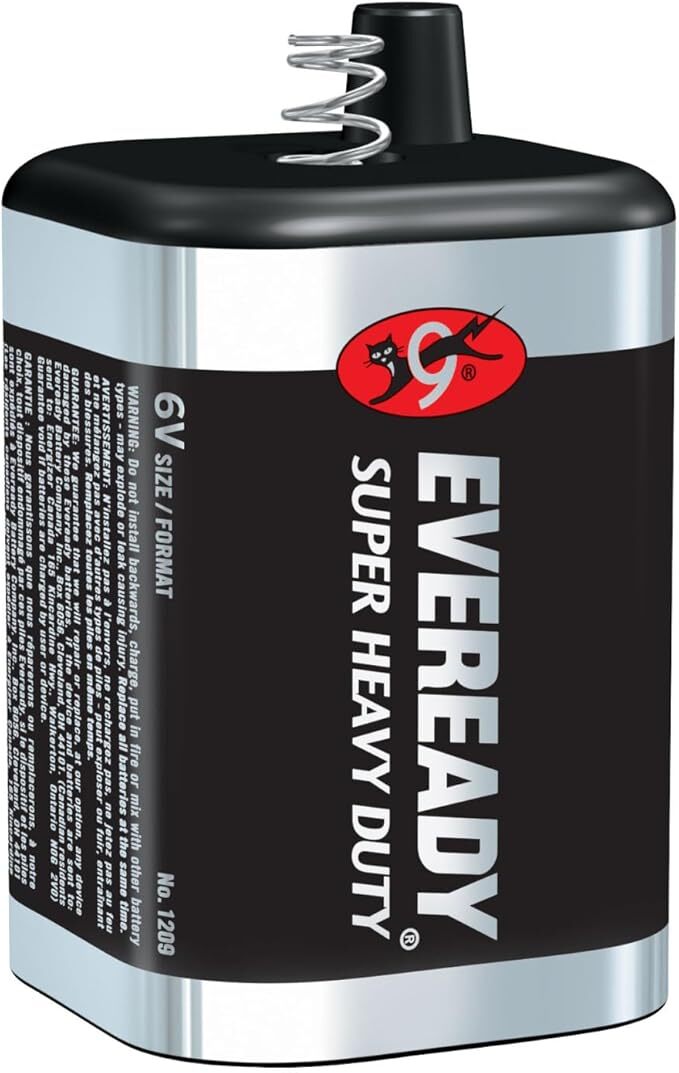 EVEREADY 6V Battery, Super Heavy Duty 6 Volt Battery, 1 Count EVEREADY 6V Battery, Super Heavy Duty 6 Volt Battery, 1 Count