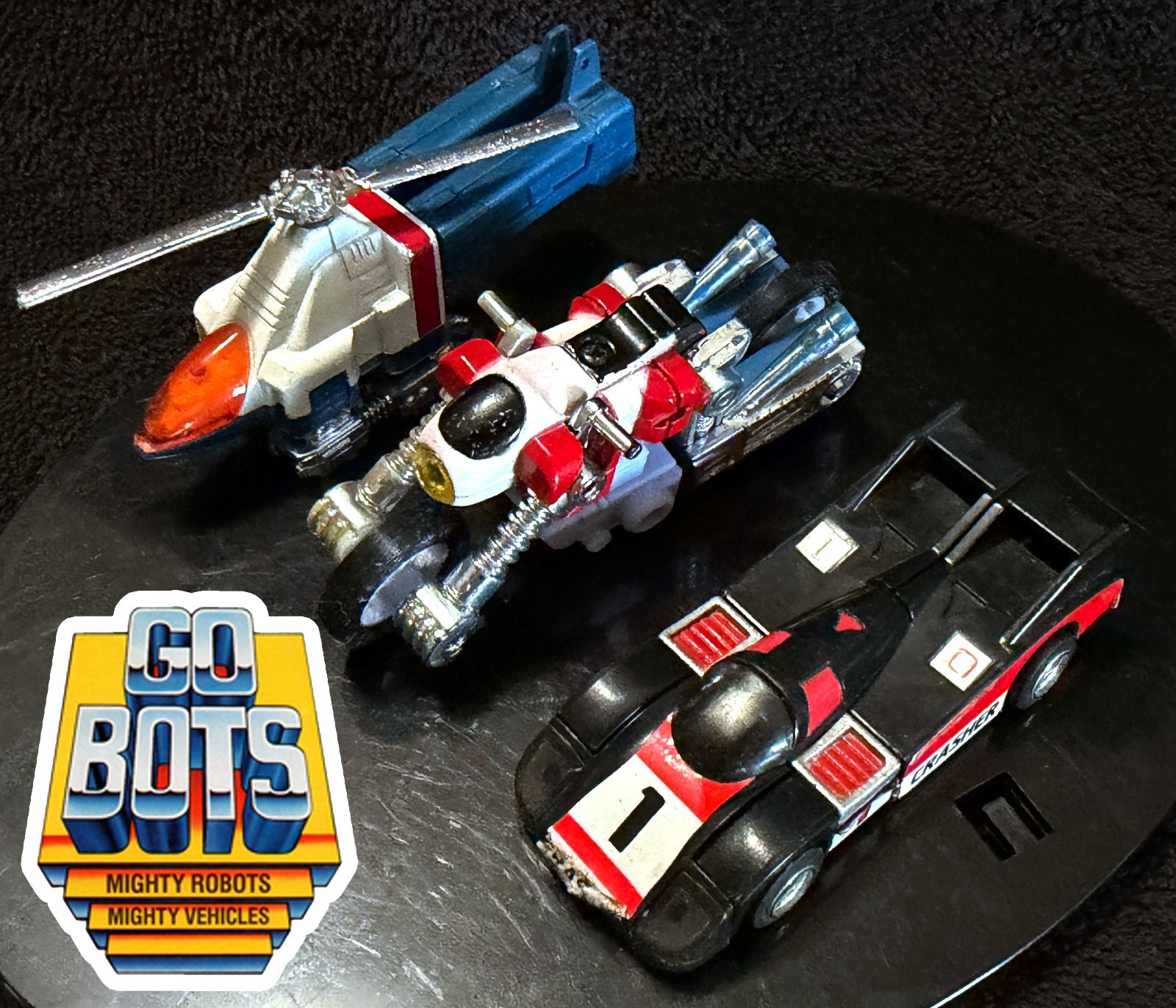 1983 CY-KILL • CRASHER & COP-TUR • VINTAGE TONKA GOBOTS SERIES