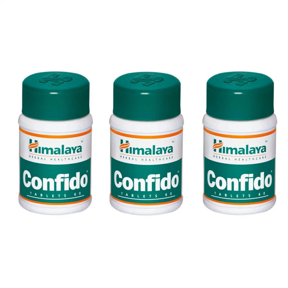 3 packs X Himalaya Confido Tablets (60tab) Tablets/ 