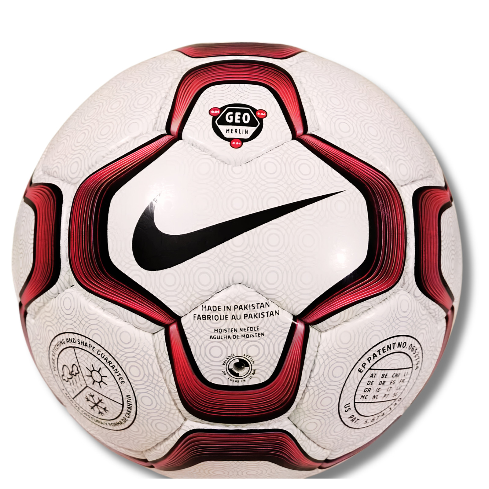 GEO Nike Merlin Vapor - Spanish La Liga 2002-2004 season - OMB - Size 5-BST QLT GEO Nike Merlin Vapor - Spanish La Liga 2002-2004 season - OMB - Size 5-BST QLT