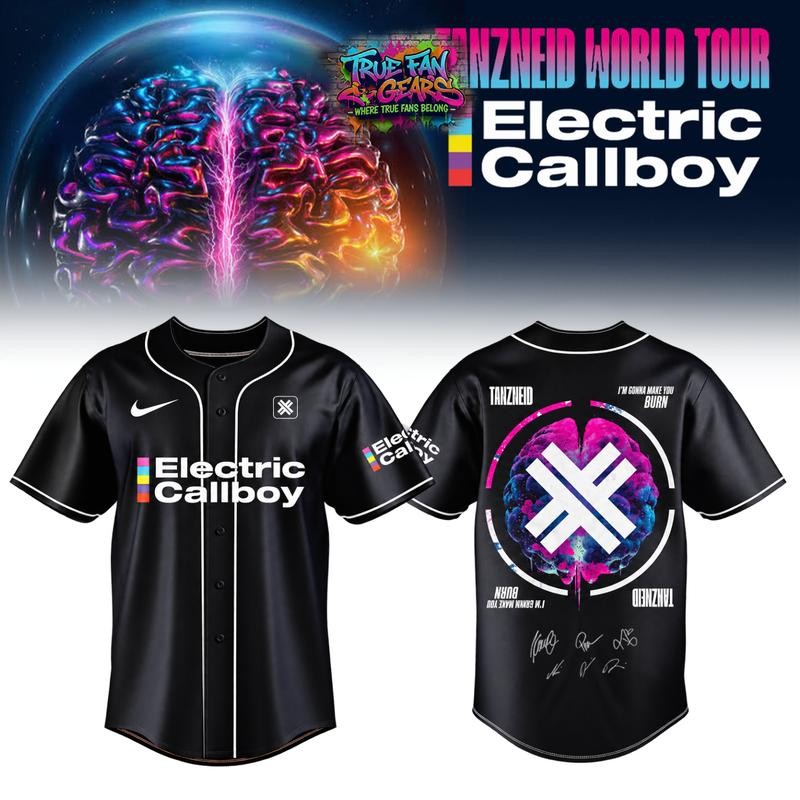 Electric Callboy Tanzneid World Tour 2026 Limited Edition Baseball Jersey