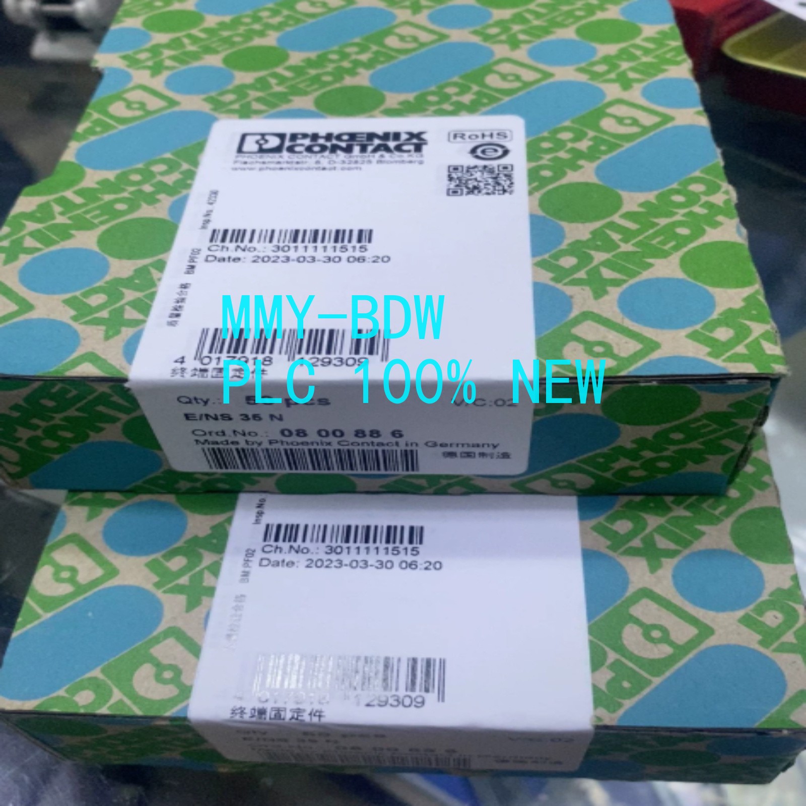 50PC/BOX New for Phoenix Contact E/NS 35 N 0800886 Terminal Fixture Freight Free