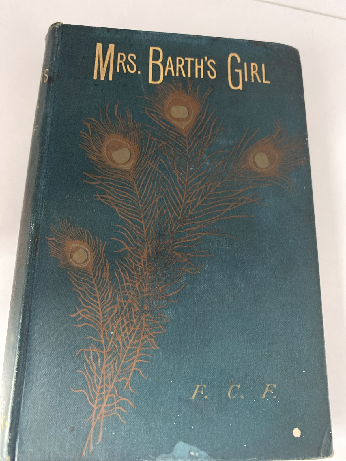 Antique Book Mrs Barth’s Girl Frederick Fanshawe Hardback Book 1887 Rare 1st Ed