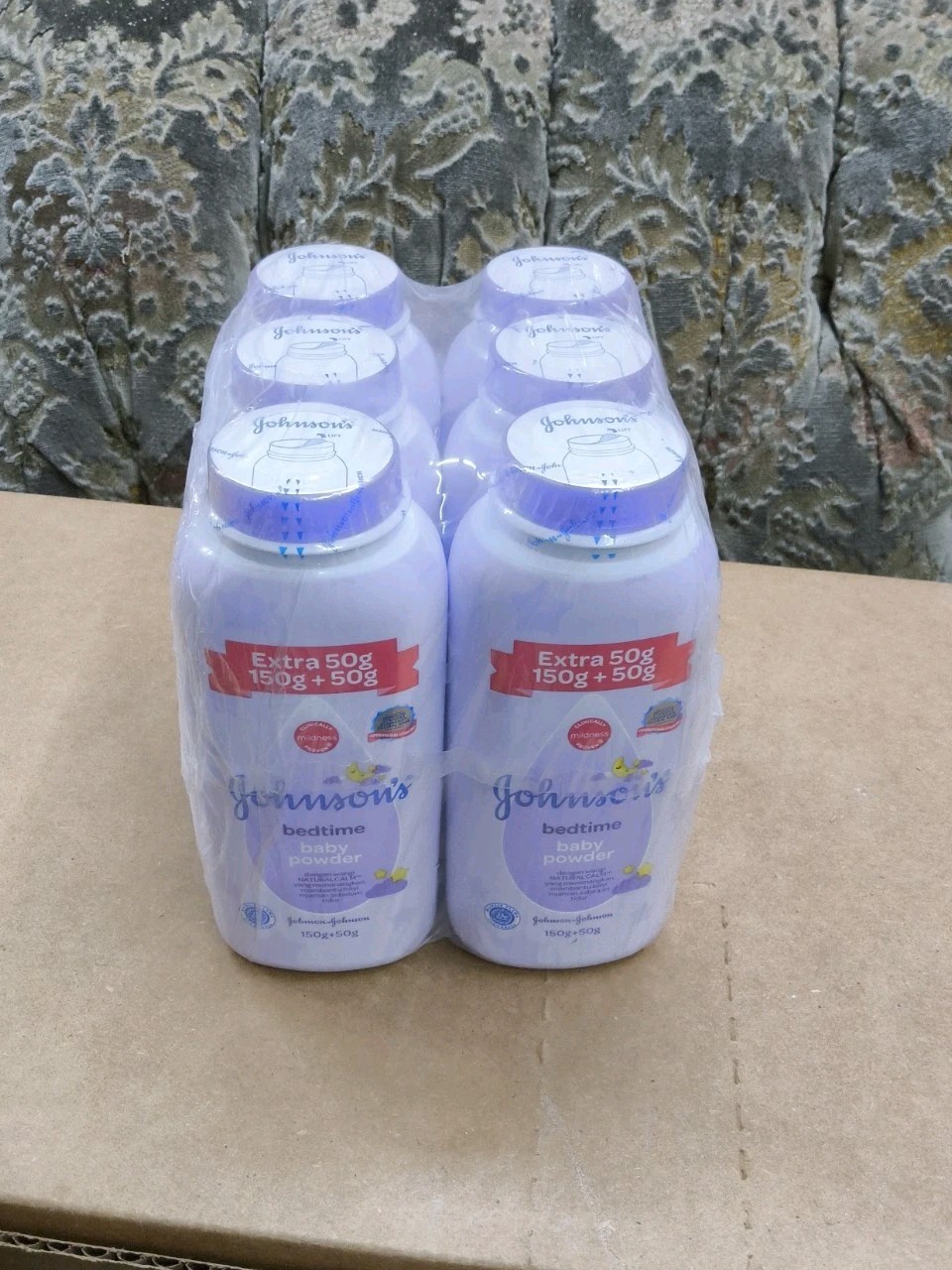 6X Johnson's Bedtime Baby Powder, Talc Version, 200g Each, Sealed 6 Pack 6X Johnson's Bedtime Baby Powder, Talc Version, 200g Each, Sealed 6 Pack