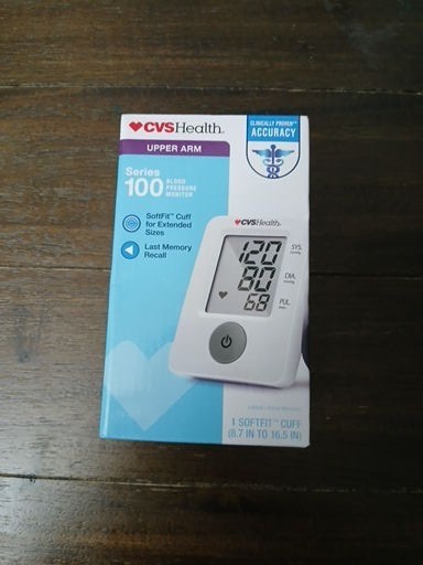 CVS Health Upper Arm Series 100 Digital Blood Pressure Monitor BP3NG1-1ACVS New