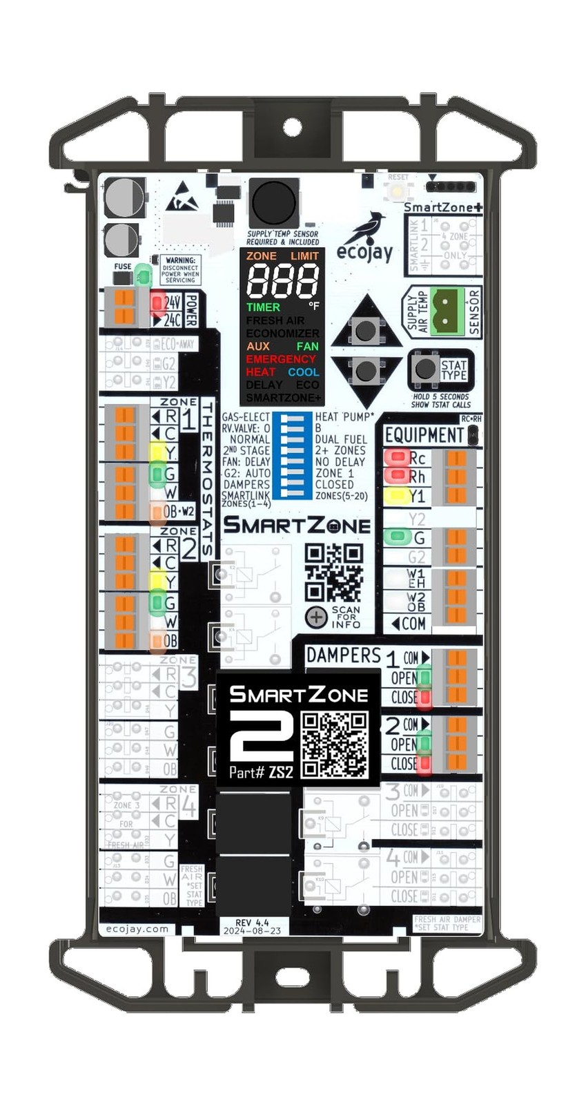 SmartZone-2: Single-Stage, 2-Zone Controller KIT w/ Temperature Sensor - Repl... SmartZone-2: Single-Stage, 2-Zone Controller KIT w/ Temperature Sensor - Repl...
