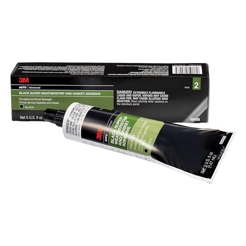 3M Black Super Weatherstrip Gasket Adhesive 08008 5oz Automotive Glue 3M Black Super Weatherstrip Gasket Adhesive 08008 5oz Automotive Glue