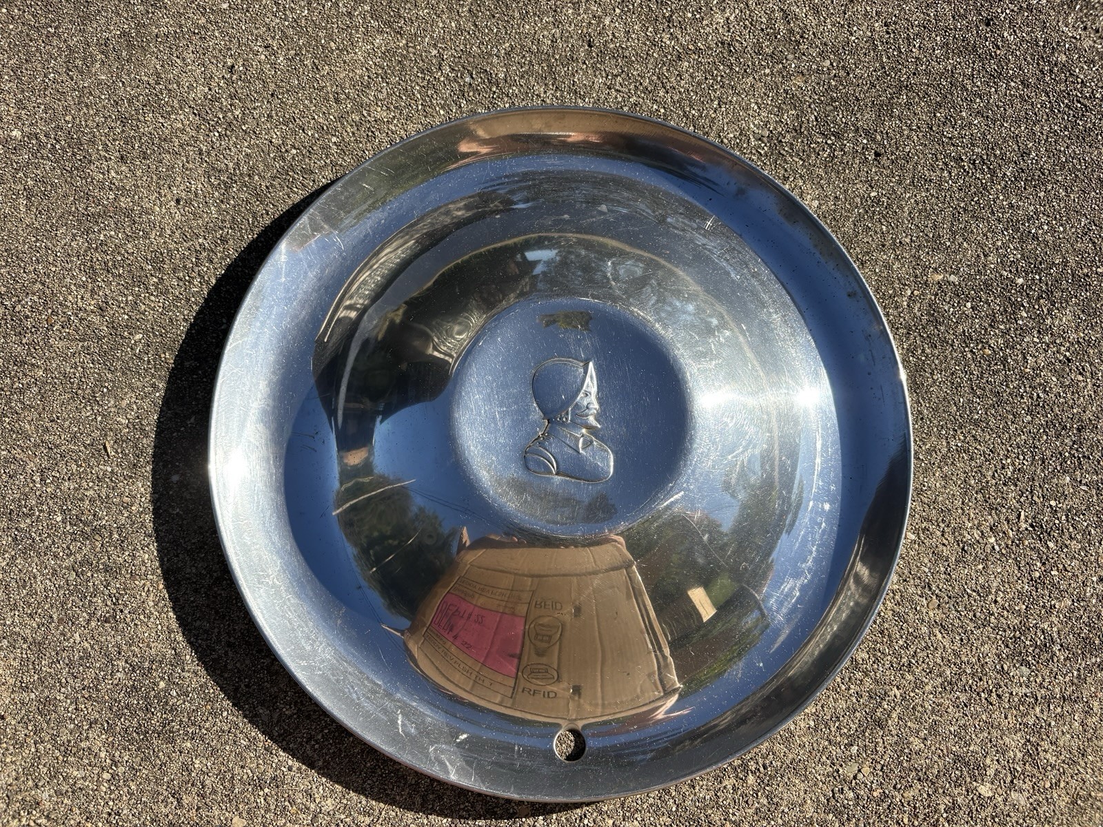 (1) 1951-1952 DeSoto Custom, Deluxe, S-15, Firedome Hubcap, OEM, Good Condition