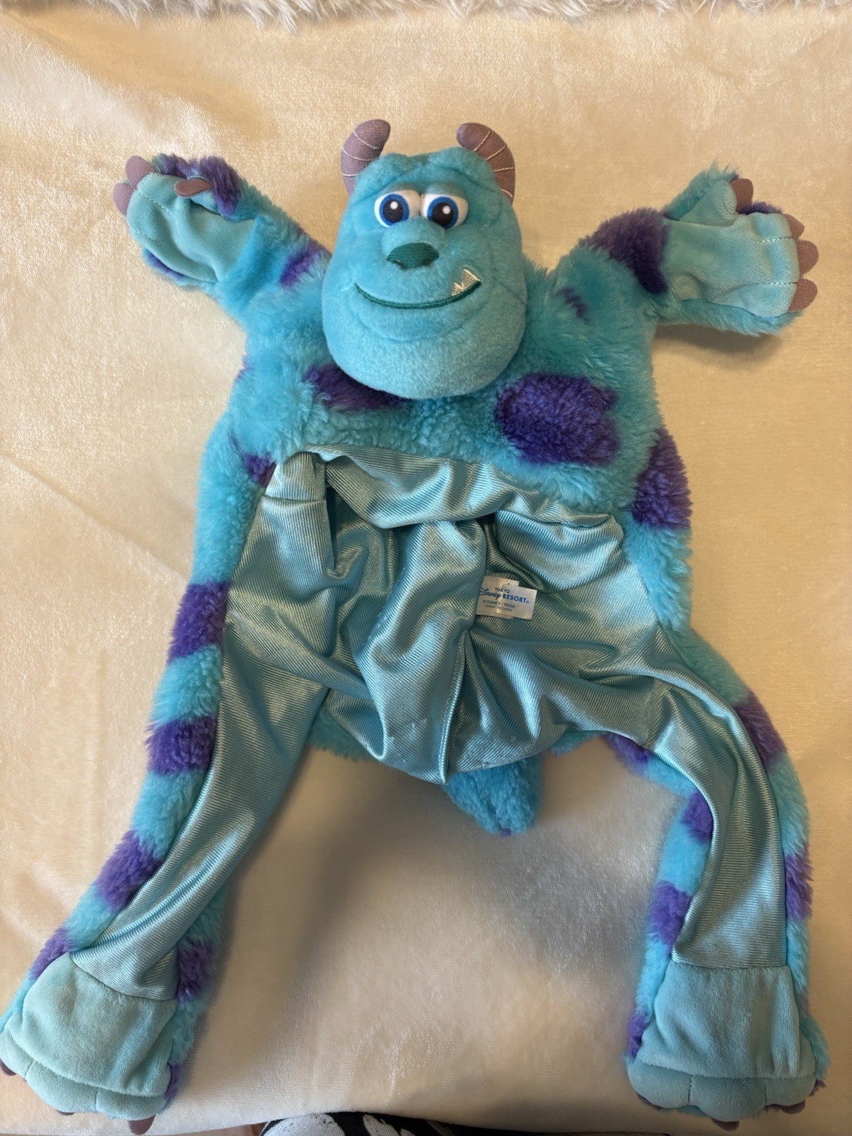 Tokyo Disney Parks Fan Cap Sulley Monsters Inc Ears Hat Sulley's Flapper Hands Tokyo Disney Parks Fan Cap Sulley Monsters Inc Ears Hat Sulley's Flapper Hands