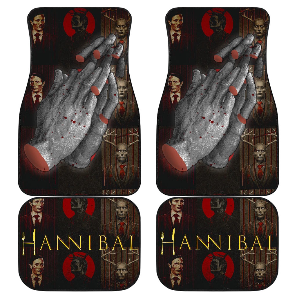 Hannibal Car Floor Mats Horror Movie Eat The Rude Gift For Fans SUV Sedan Use
