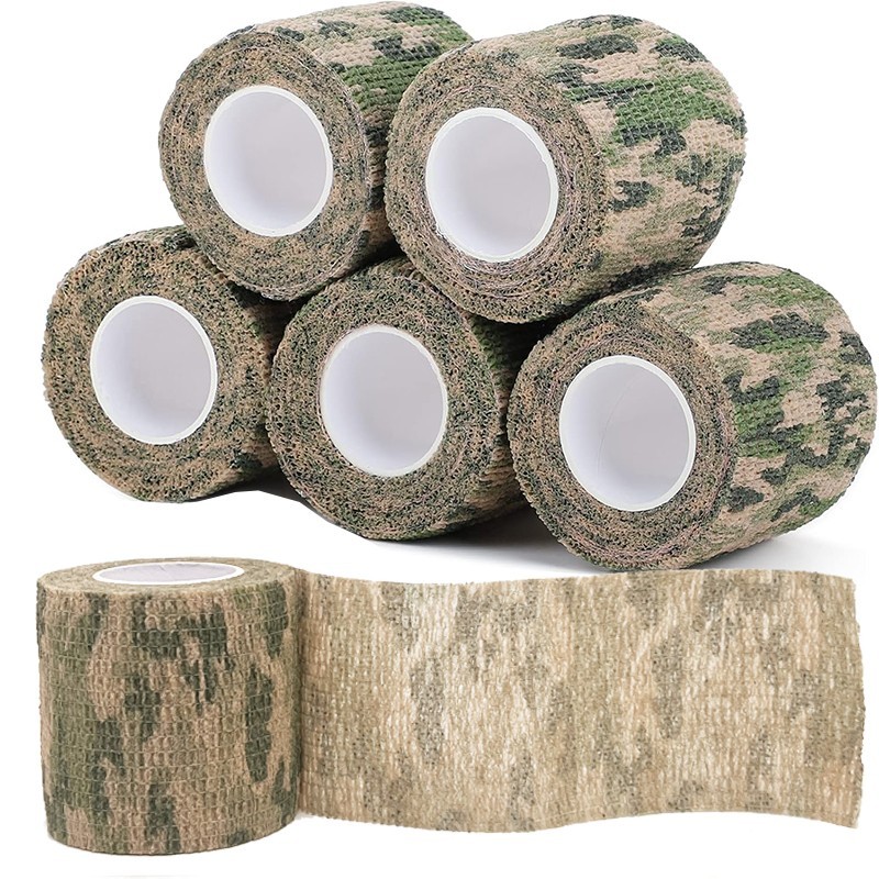 12 Rolls Self-Adhesive Camouflage Tape Wrap 2\