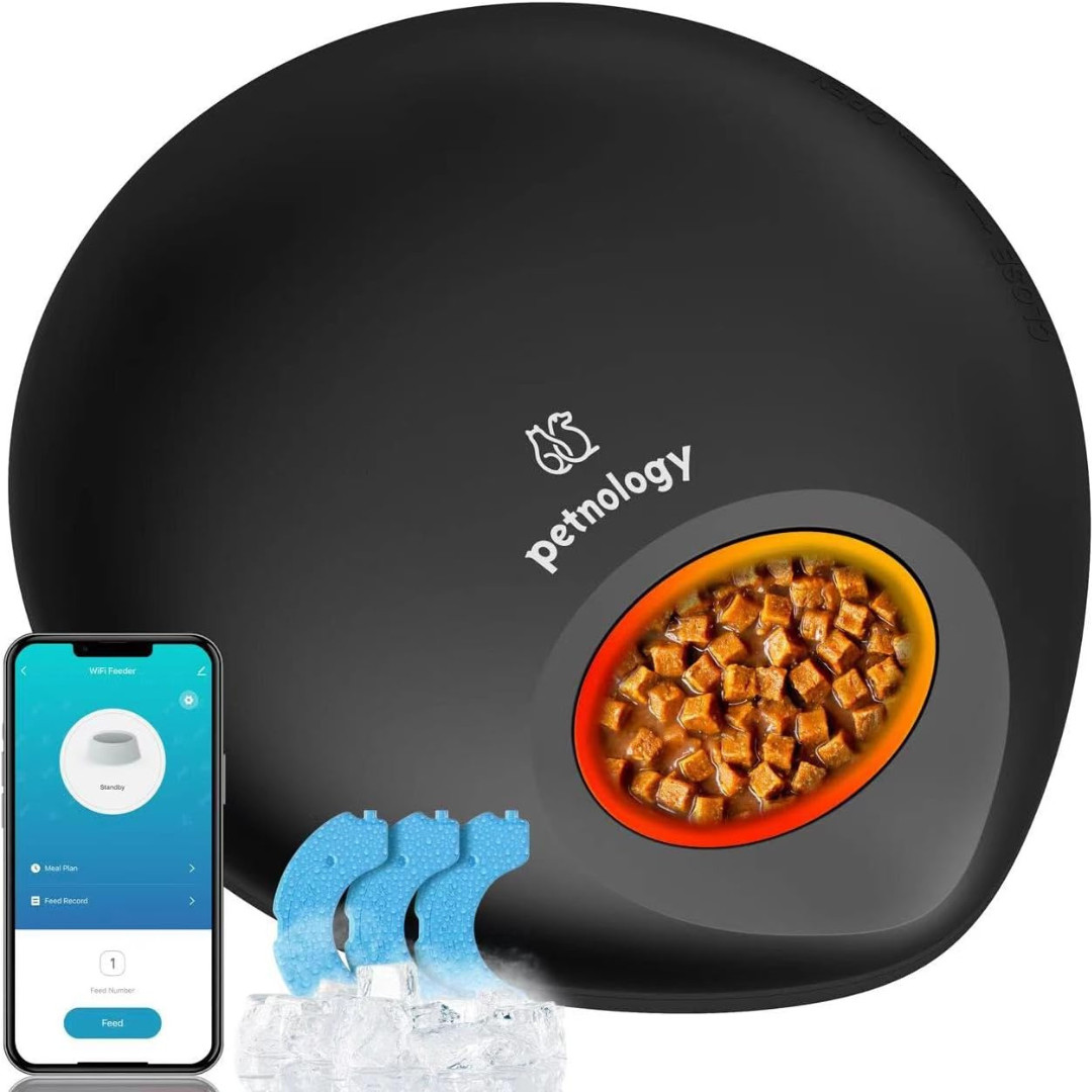 5 Meal Automatic Pet Feeder Digital Food Dispenser w Voice Recorder for Dog, Cat