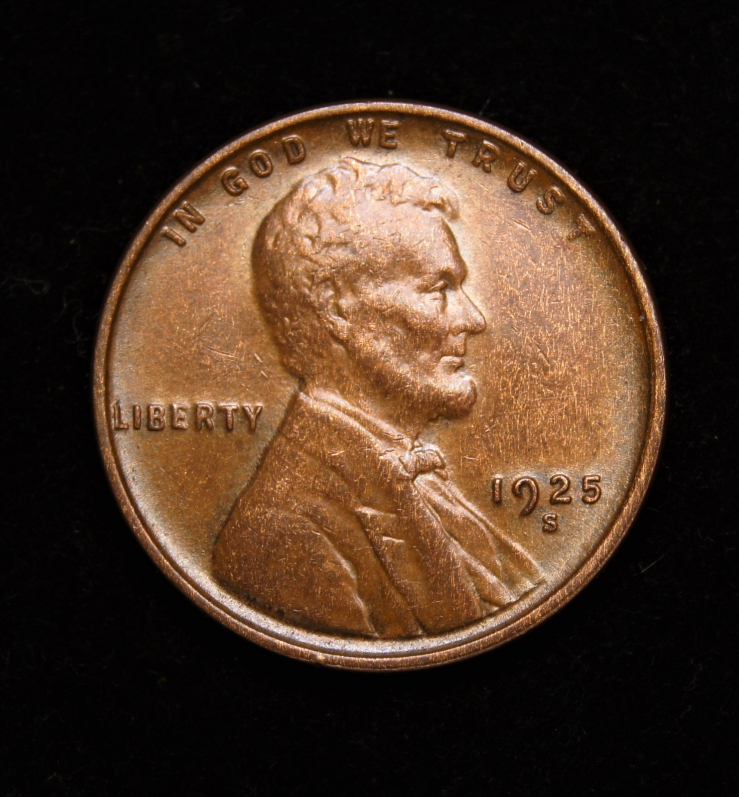 1925-S Lincoln Wheat Cent MS+++ 1925-S Lincoln Wheat Cent MS+++