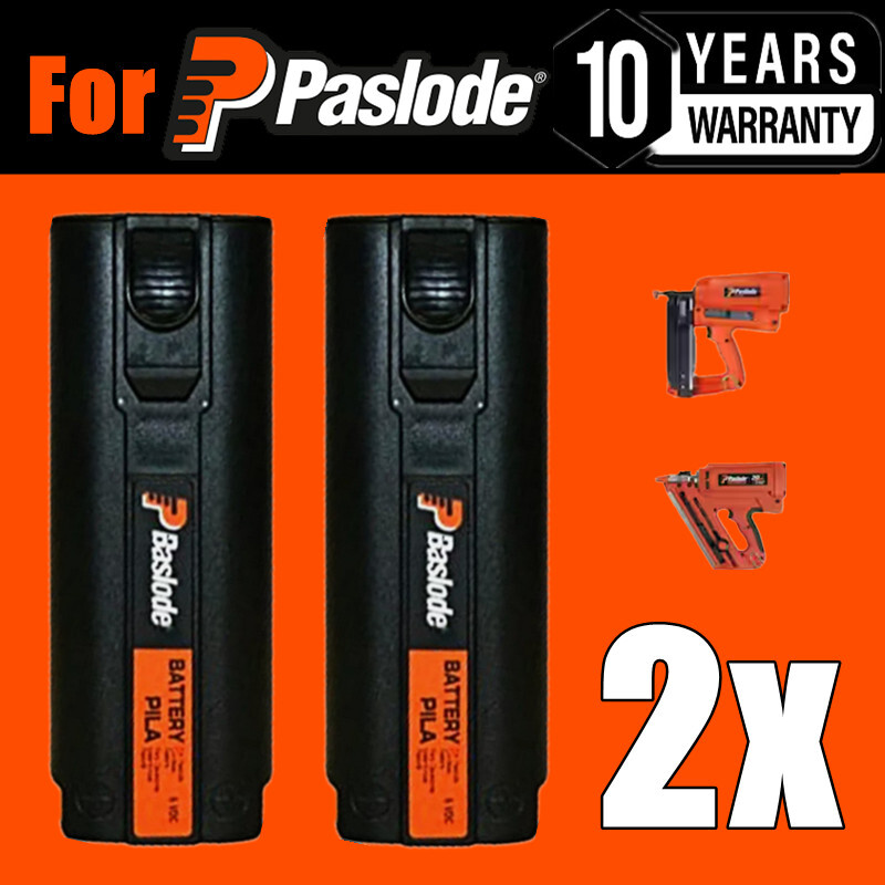 2X 6V Battery For Paslode Nail Gun Ni-Mh IM50 900600 902200 900400 404717 4.8Ah