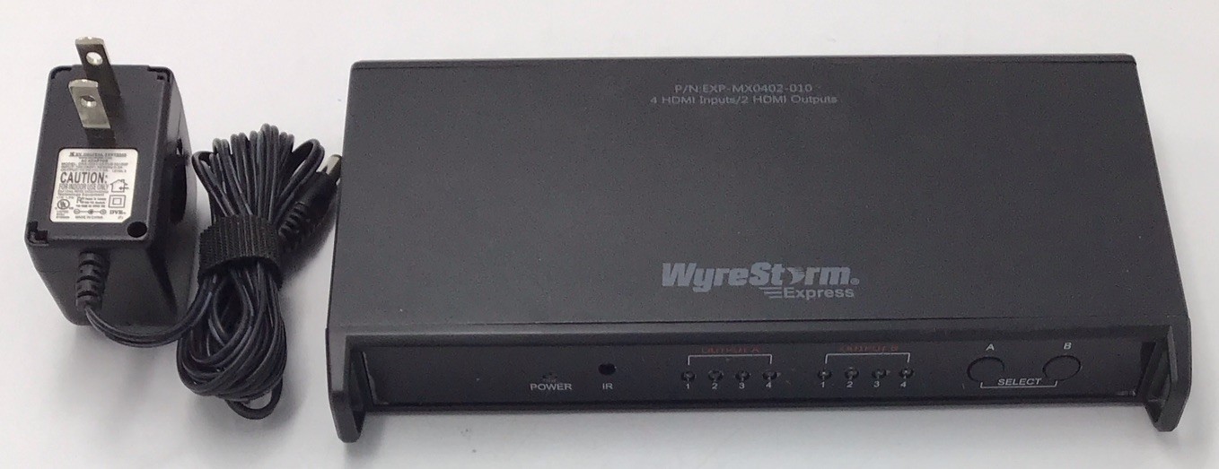 WyreStorm Express EXP-MX0402-010 4x2 HDMI Matrix Switcher w/Power Supply  o840
