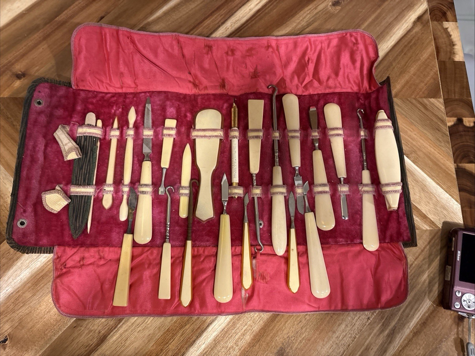 Antique Manicure Set c1910\'s 1920\'s Bone Antique Manicure Set c1910\'s 1920\'s Bone