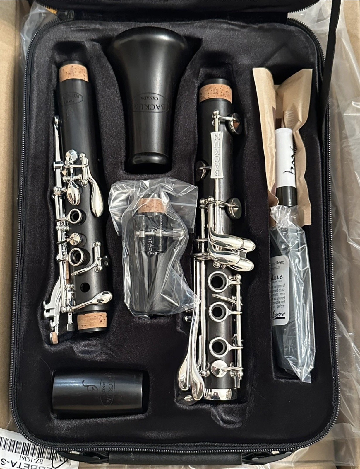 Backun Beta B flat Bb Clarinet SILVER PLATED Keys