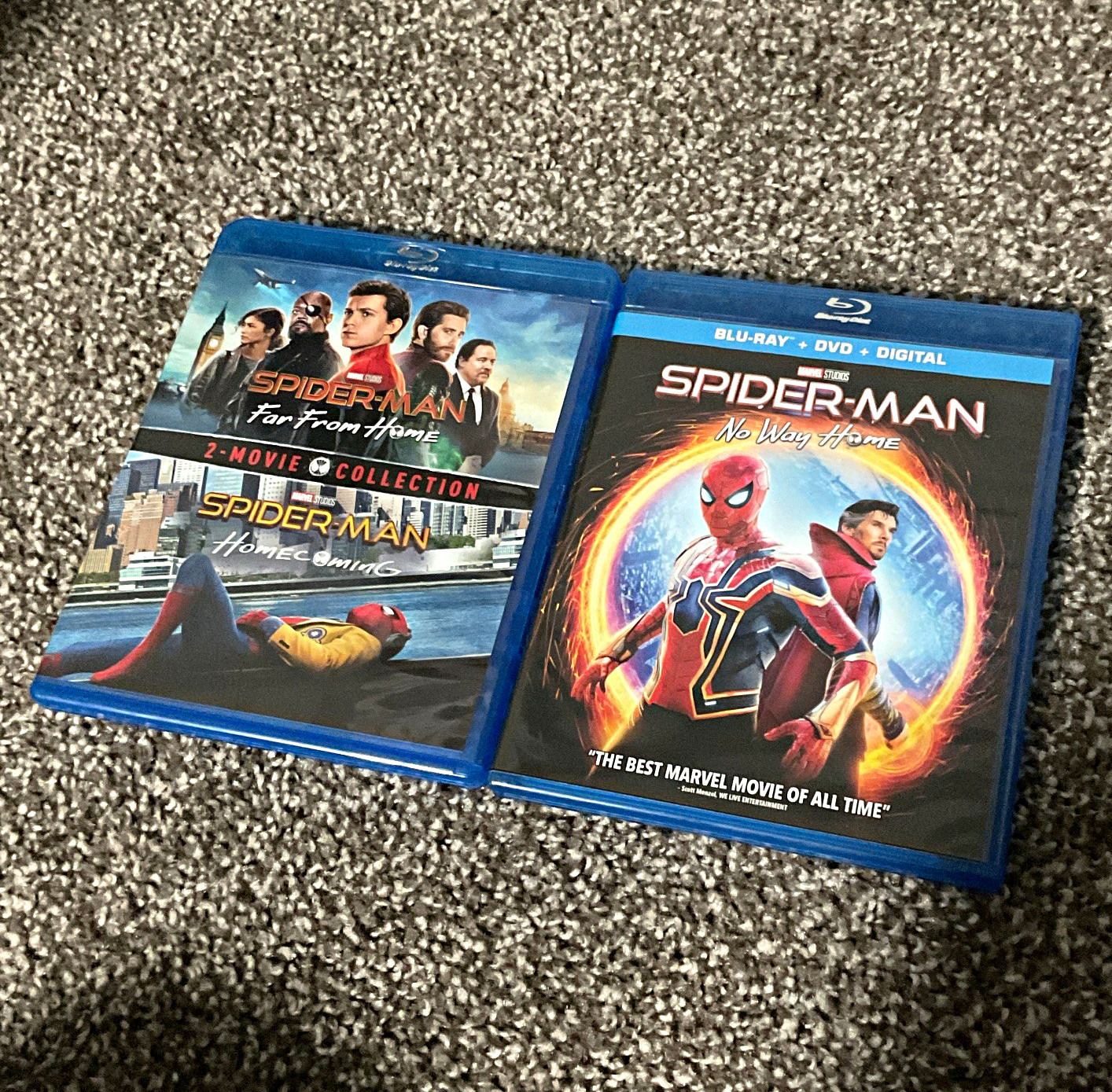 Sony Spider-Man 3-Movie Blu-ray w/ Digital (Homecoming/Far From Home/No Way Hom… Sony Spider-Man 3-Movie Blu-ray w/ Digital (Homecoming/Far From Home/No Way Hom…