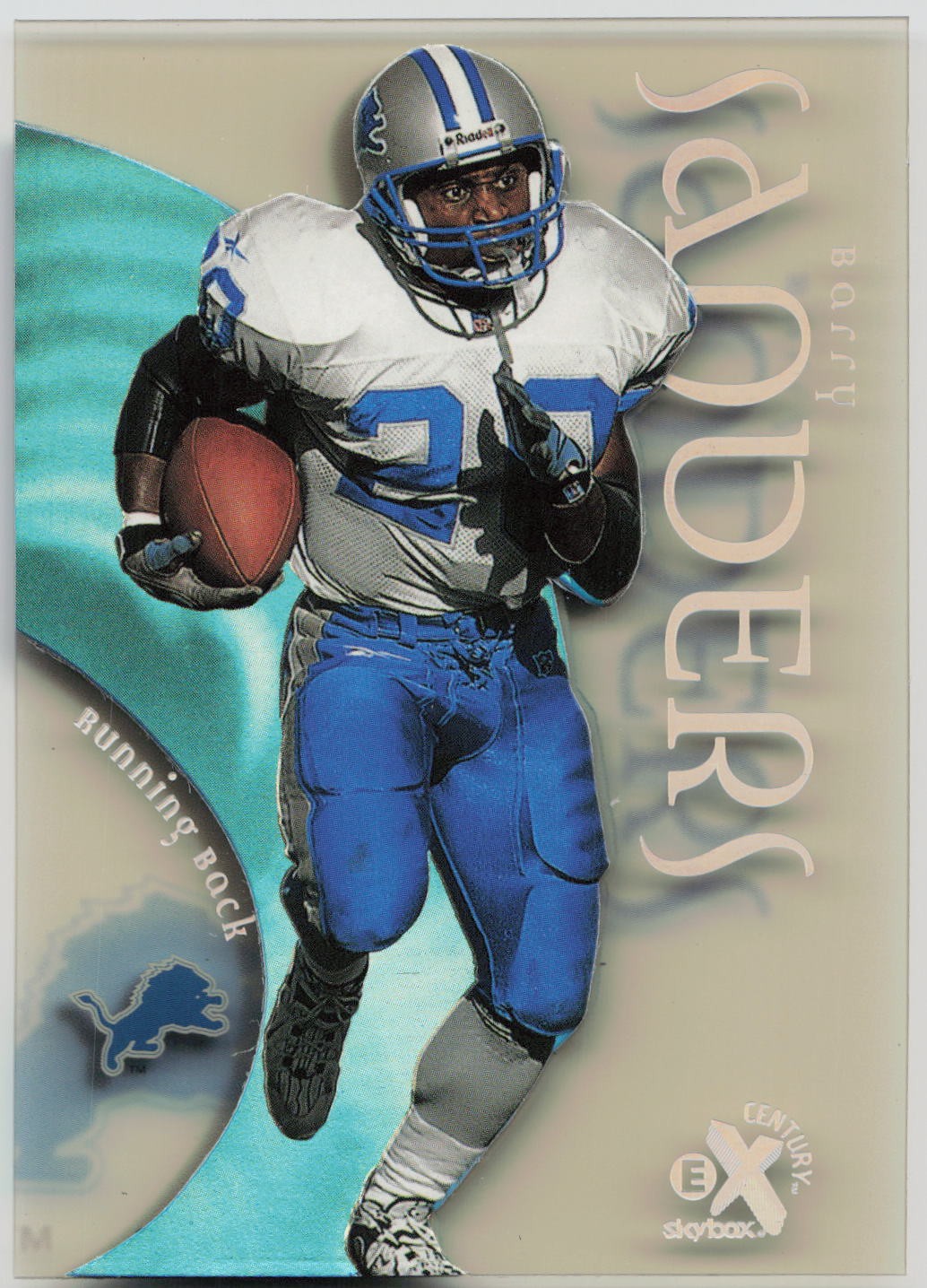1999 SkyBox E-X Century Barry Sanders #30 Detroit Lions