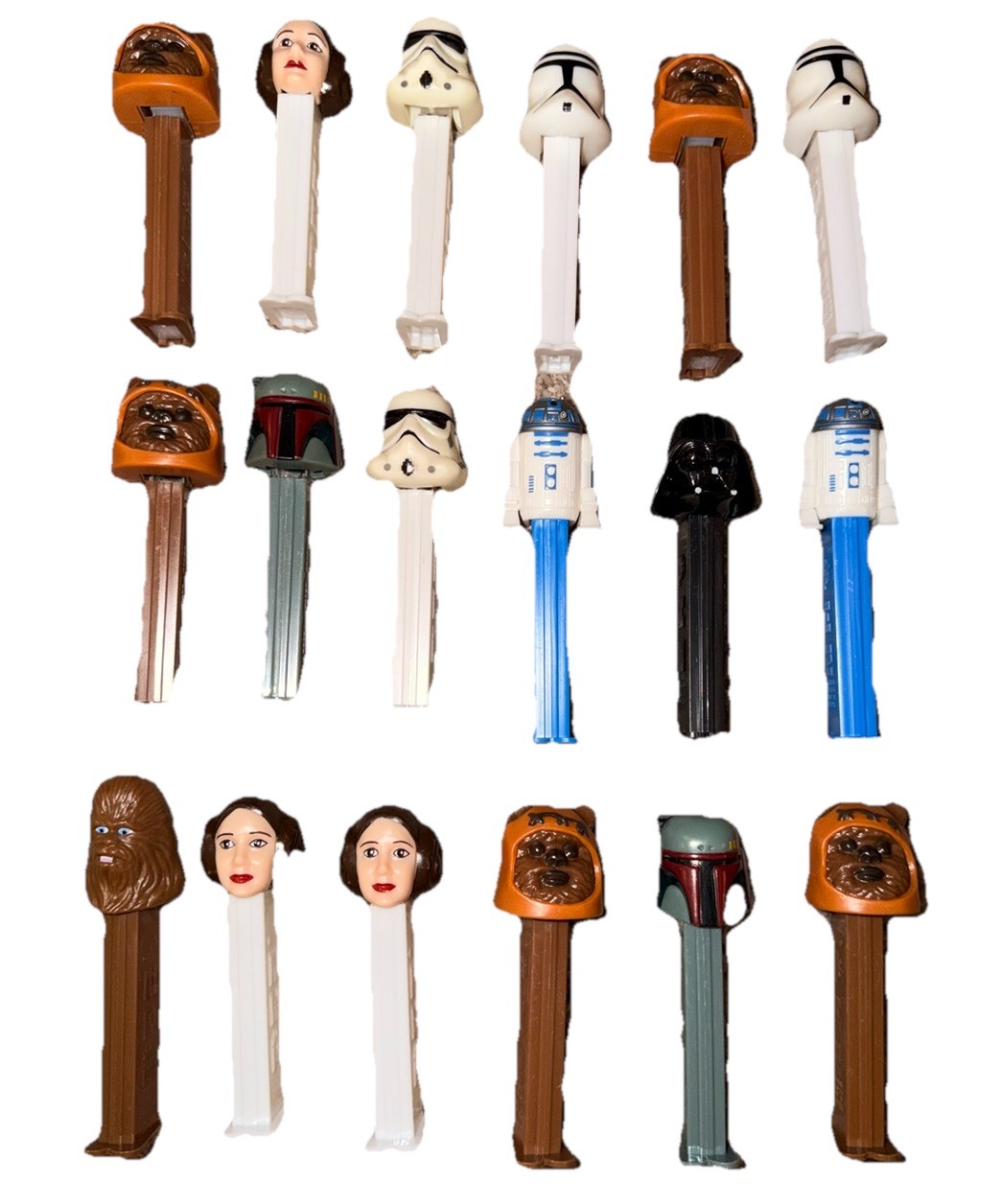 Vintage Star Wars 1990s Pez Dispensers Lot Of 18 Vader Leia Boba Vintage Star Wars 1990s Pez Dispensers Lot Of 18 Vader Leia Boba