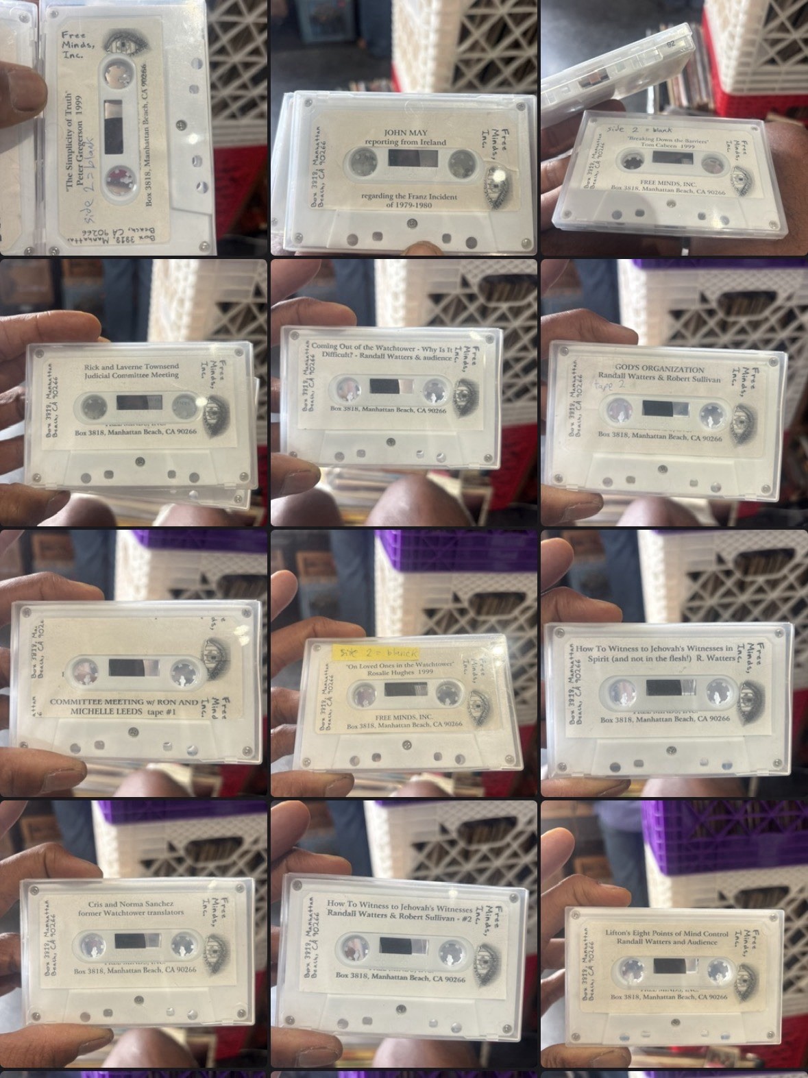 Lot Of 17 Jehovah’s Witness Cassette Tapes / Free Minds / Lectures / Samples Lot Of 17 Jehovah’s Witness Cassette Tapes / Free Minds / Lectures / Samples