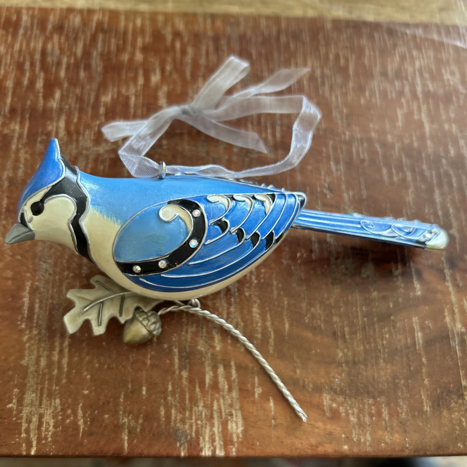 Blue Jay 2007 Hallmark Beauty Of Birds #3 in Series Ornament - NIB Blue Jay 2007 Hallmark Beauty Of Birds #3 in Series Ornament - NIB