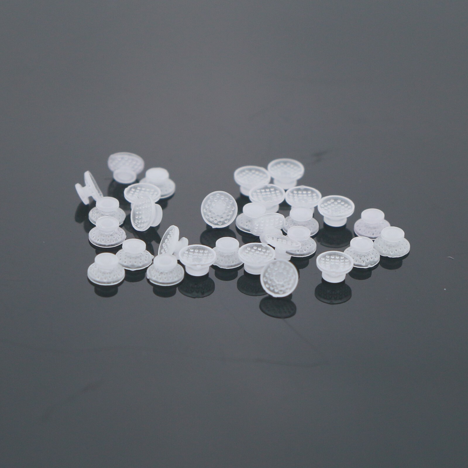 US 10Pcs/Pack Dental Orthodontic Clear Ceramic Lingual Button Bondable Mesh Base