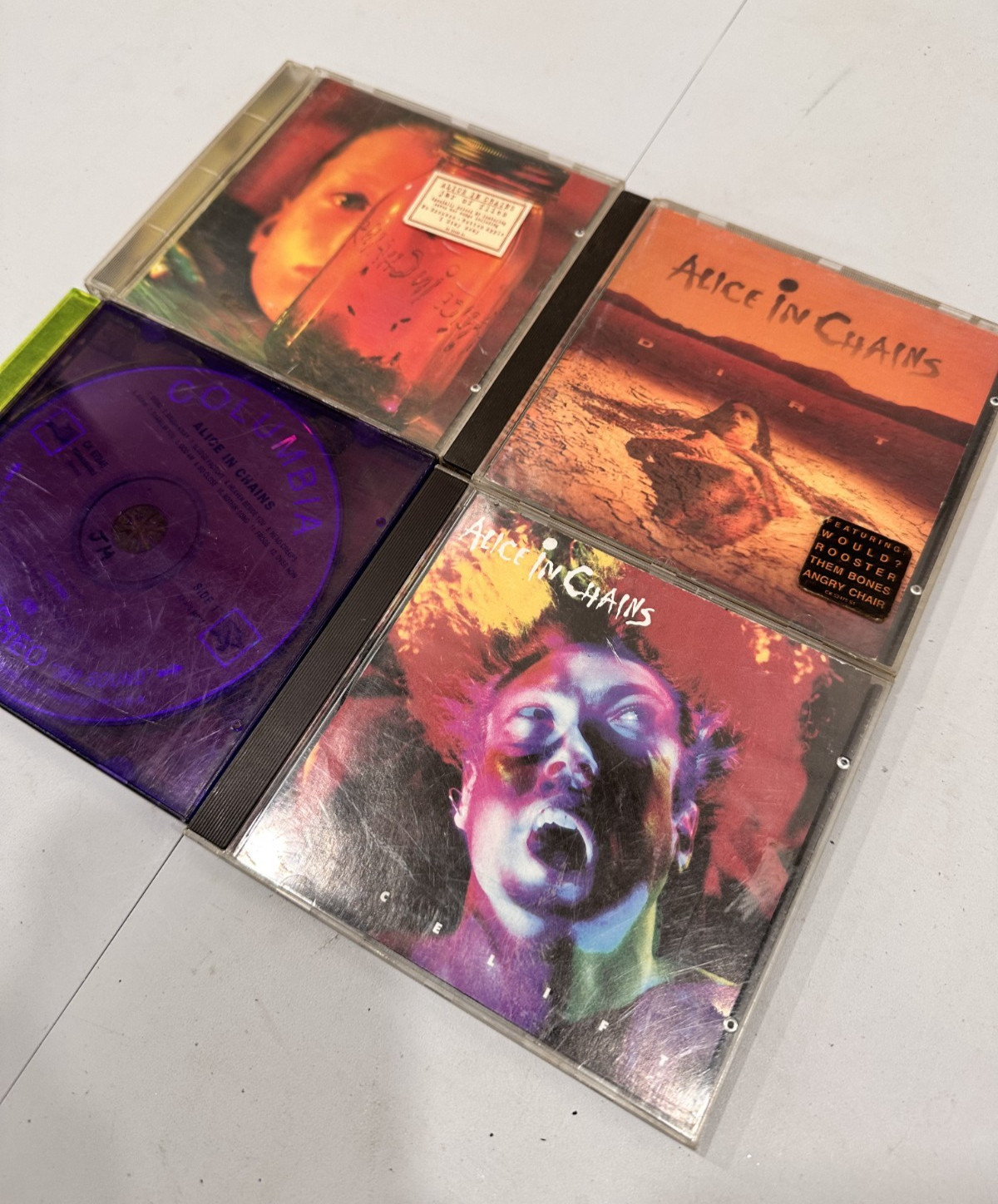 Alice In Chains Lot Of 4 CD\'S Jar of Flies Facelift Self Titled Dirt 