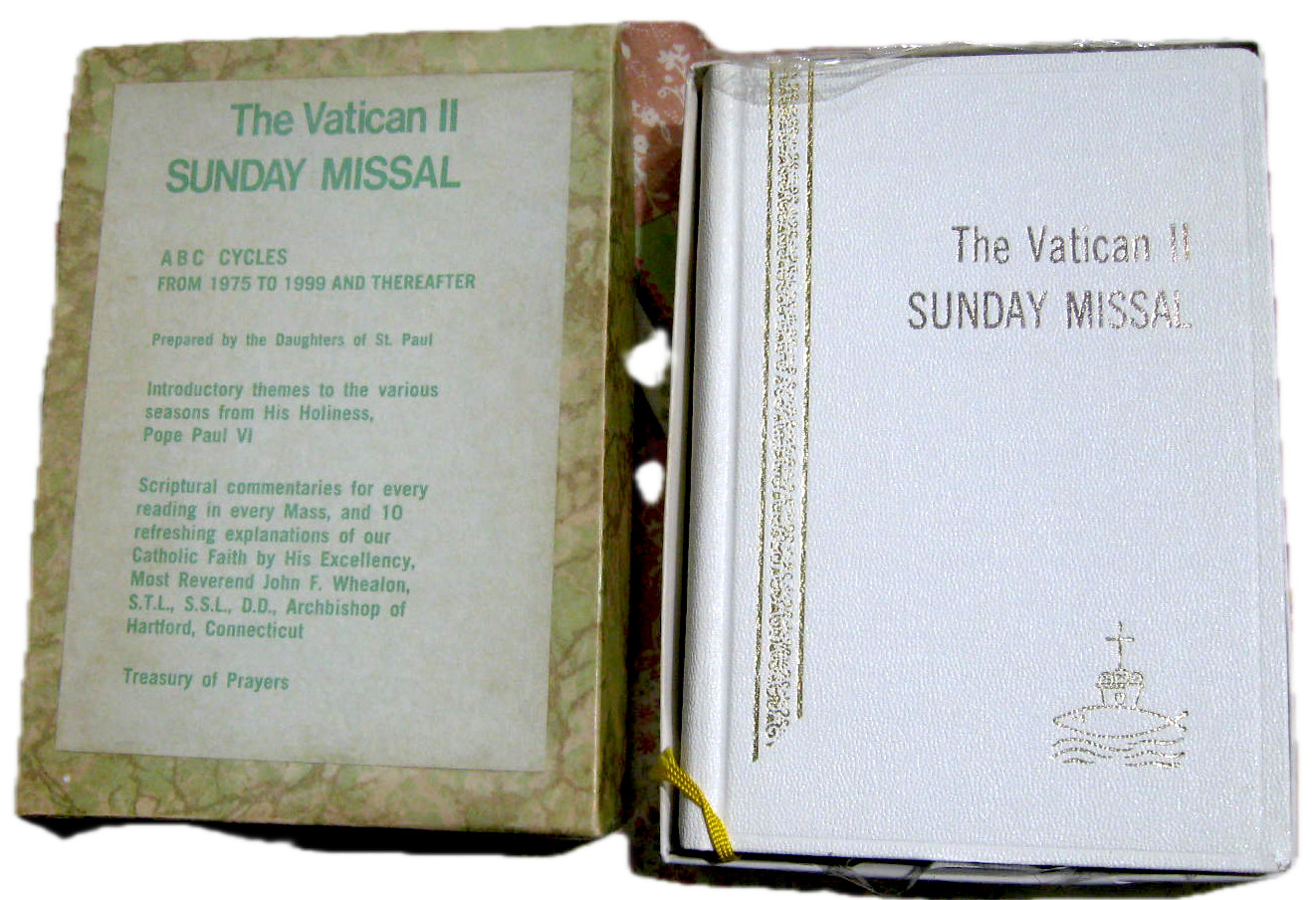 NEW Vintage The Vatican II Sunday Missal St. Paul Editions In OB From 1974 NEW Vintage The Vatican II Sunday Missal St. Paul Editions In OB From 1974