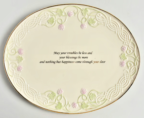 Lenox Shamrock Wishes Friendship Tray Platter 12
