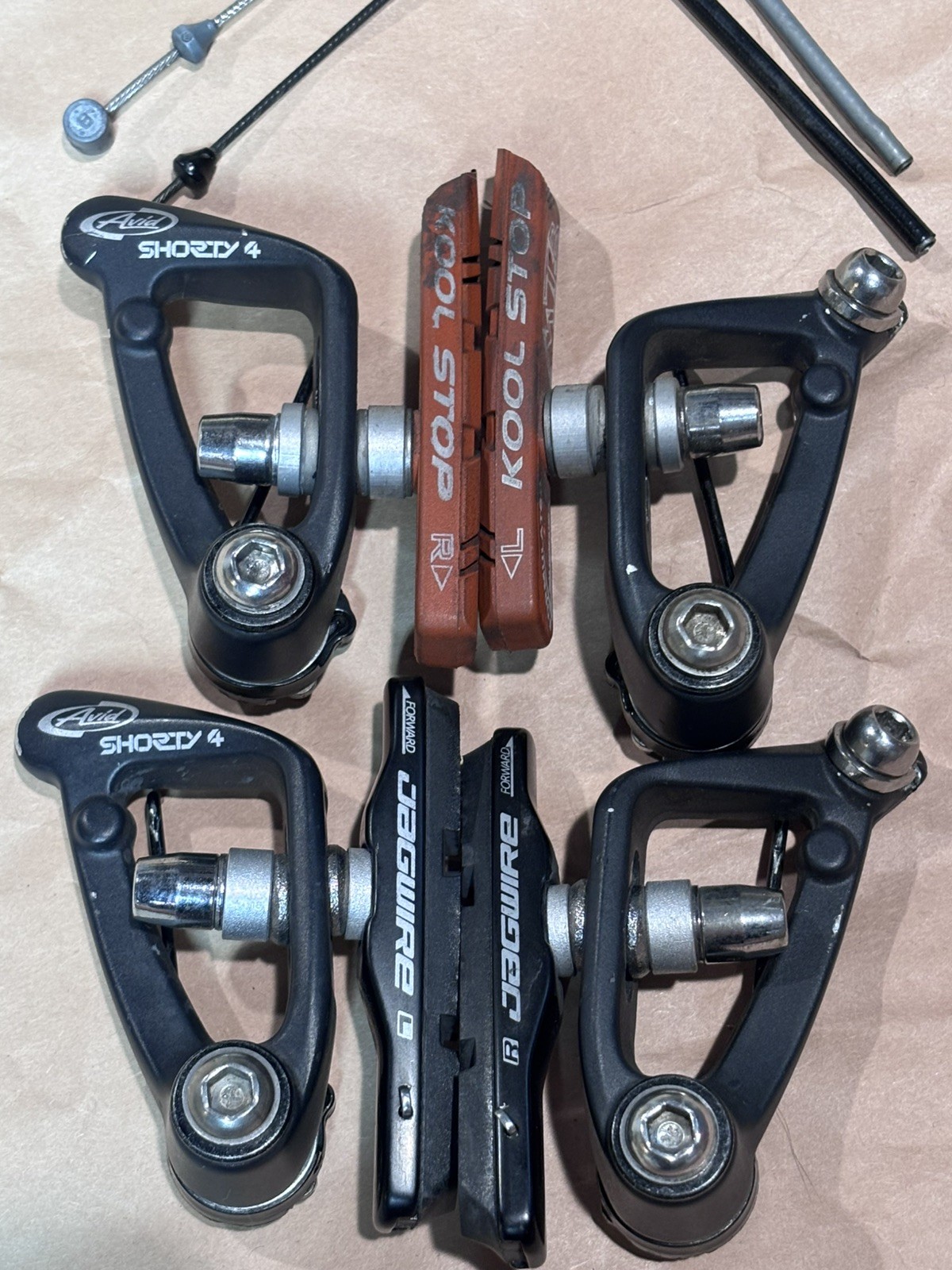 SRAM AVID Shorty 4 Rim Cantilever Brake Set cyclocross vintage touring