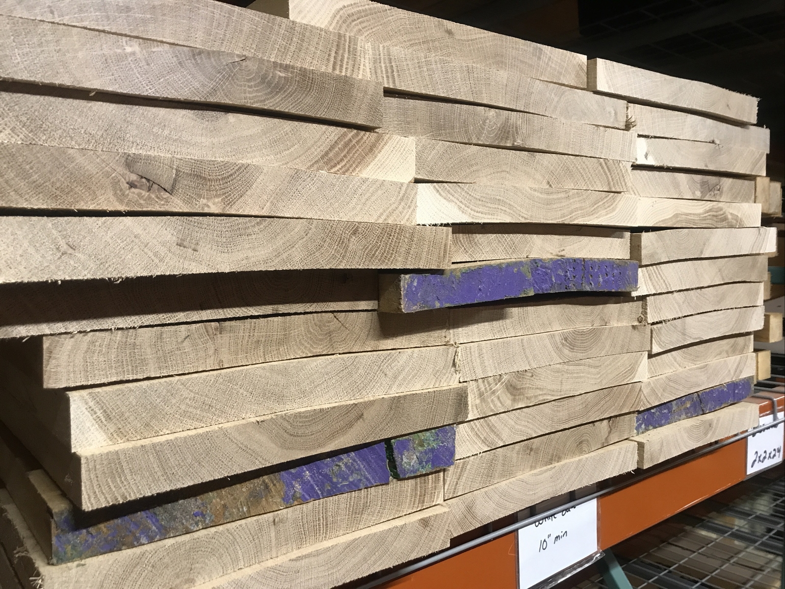 WIDE 4/4 White Oak Lumber 10 Bdft. Air Dried 3 Years 12% Moisture 10” Min Width WIDE 4/4 White Oak Lumber 10 Bdft. Air Dried 3 Years 12% Moisture 10” Min Width