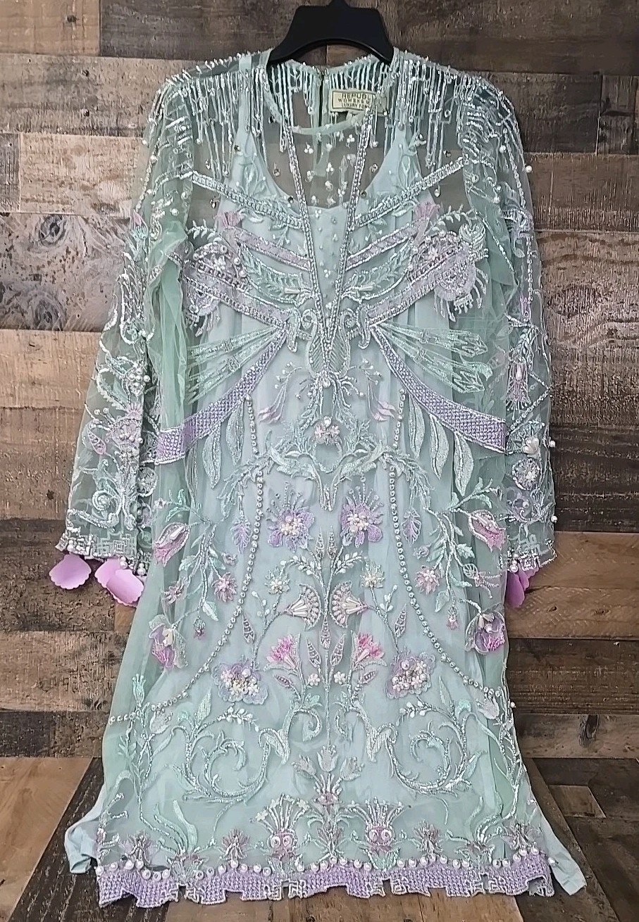 VTG 60s 70s Formal Dress Women Small Steampunk Embroidery Old Money Retro Glam VTG 60s 70s Formal Dress Women Small Steampunk Embroidery Old Money Retro Glam