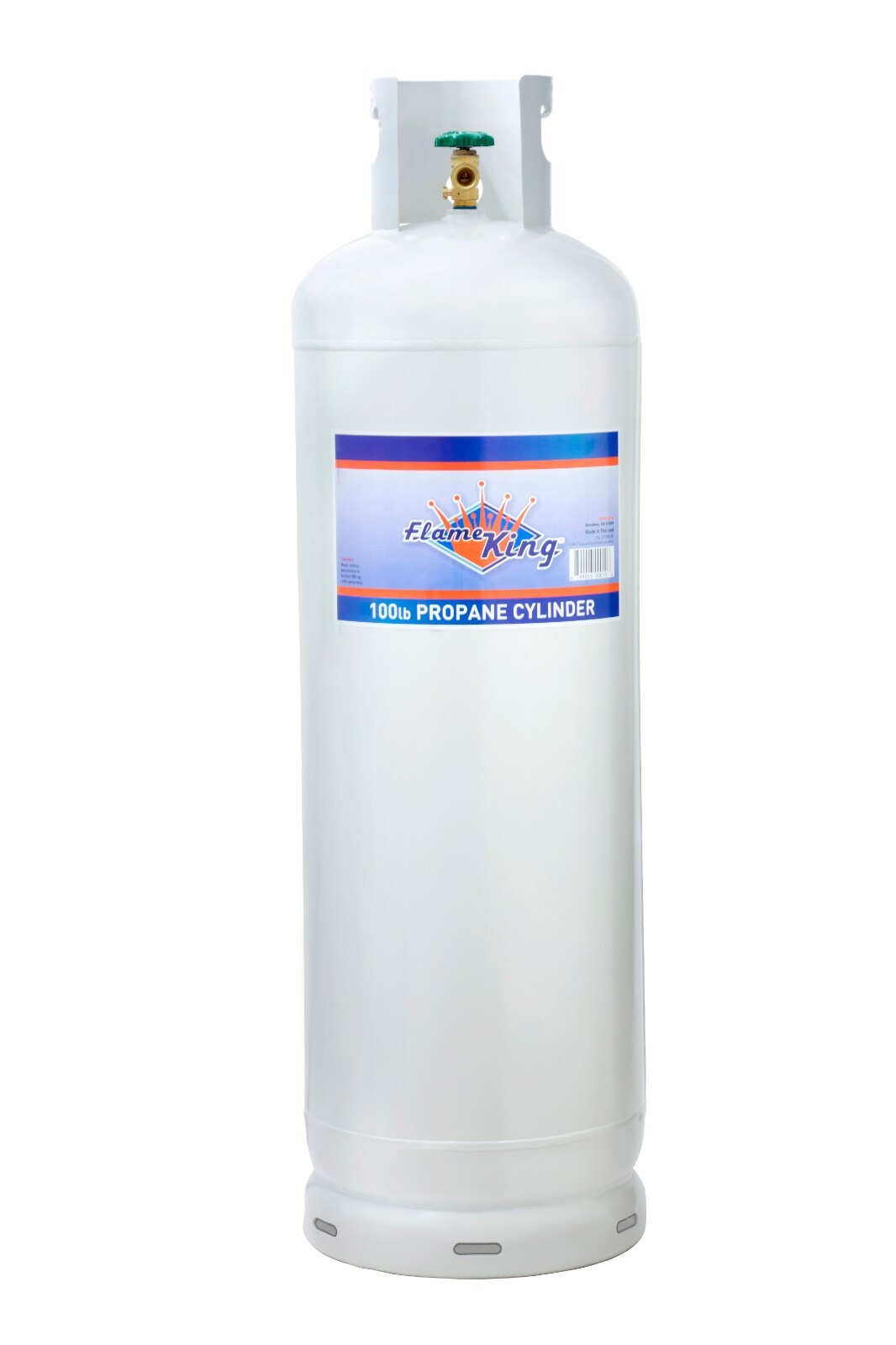 Flame King 100LB Pound Steel Propane Tank LPG Refillable Cylinder with POL Valve
