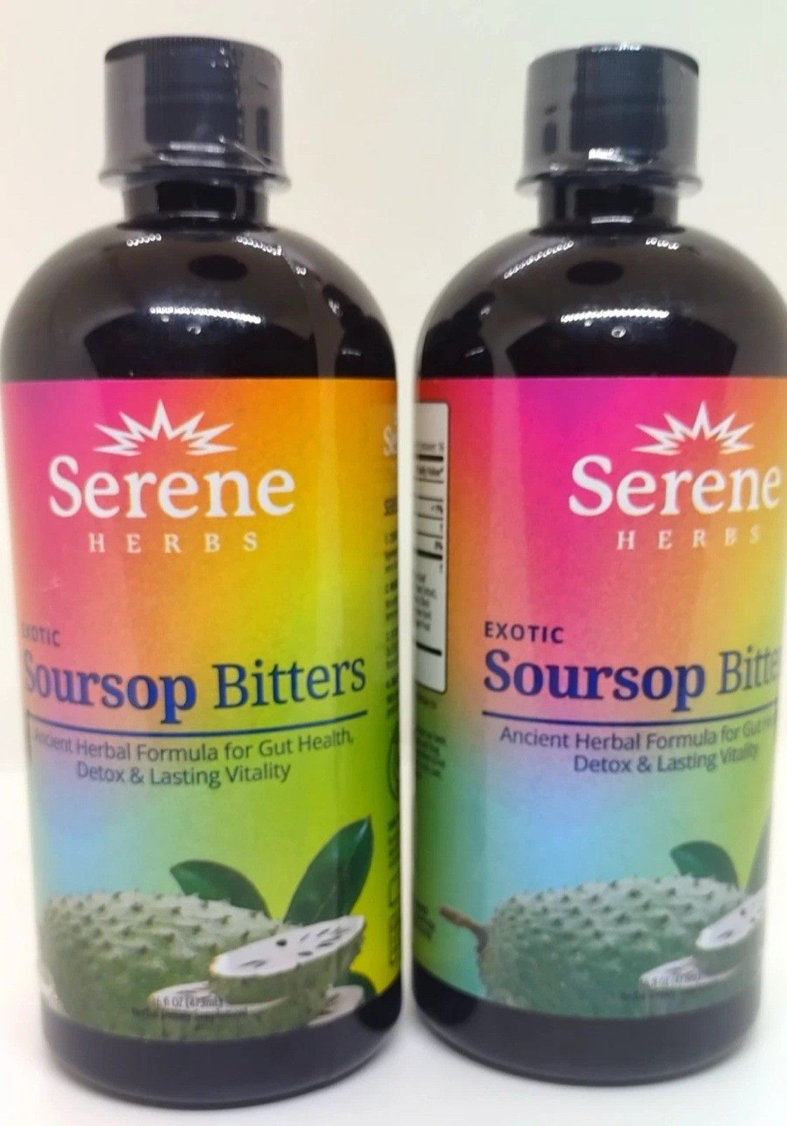 2X Serene Herb Exotic Soursop Bitters Liquid Gut Health Detox Lasting Vitality 2X Serene Herb Exotic Soursop Bitters Liquid Gut Health Detox Lasting Vitality