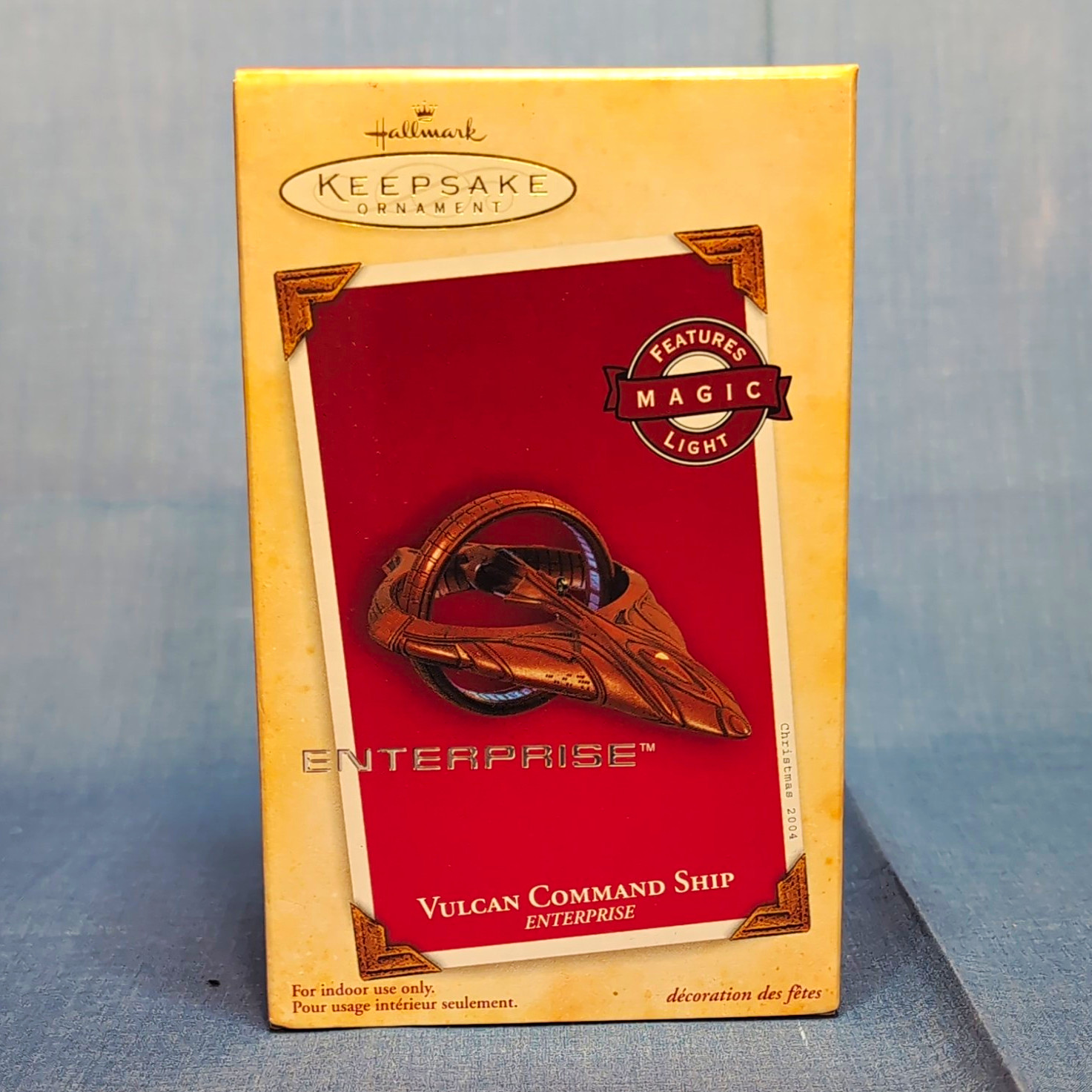 Hallmark Keepsake Star Trek Vulcan Command Ship Enterprise Lighted Ornament 2004 Hallmark Keepsake Star Trek Vulcan Command Ship Enterprise Lighted Ornament 2004