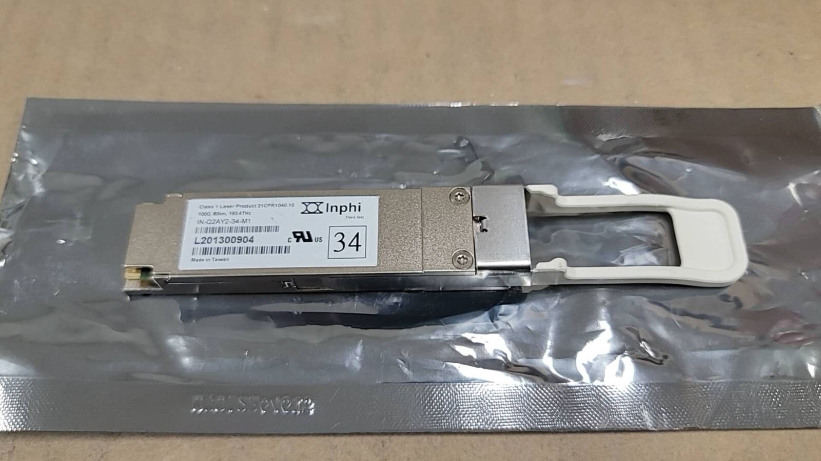 INPHI IN-Q2AY2-34-M1 100G 80KM 193.4 THZ TRANSCEIVER MODULE INPHI IN-Q2AY2-34-M1 100G 80KM 193.4 THZ TRANSCEIVER MODULE